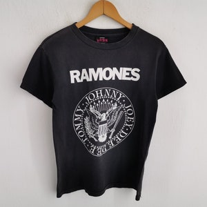 Ramones Distressed Shirt Vintage 90s Ramones Band T Shirt Made In USA Size S