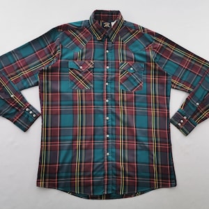 80s SADDLE KING WESTERN ヘビーネルウエスタンシャツ L 80s SADDLE KING WESTERN ヘビーネルウエスタンシャツ L