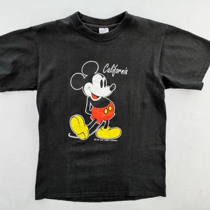 Mickey Mouse Shirt Vintage Mickey Mouse California T Shirt Made In USA Size M