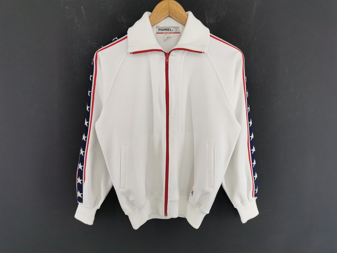 Mizuno Jacket Vintage 90s Mizuno Pamiel Tracktop Multicolor Mizuno Jacket Vintage 90s Mizuno Pamiel Tracktop Multicolor