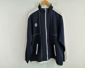 Chaqueta Converse Vintage de los 90, Chuck Taylor All Star, con cremallera y logotipo, talla L