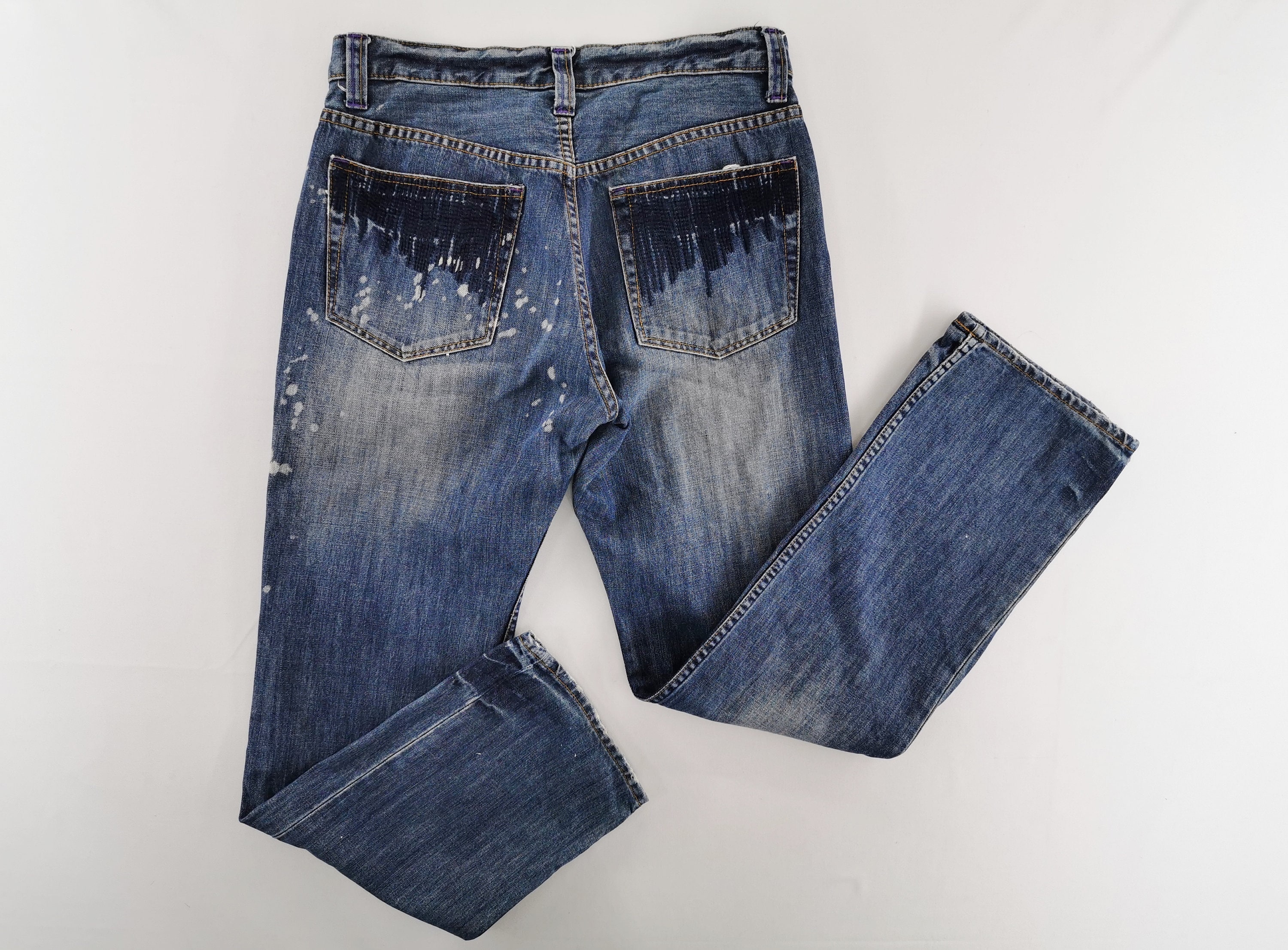 Takeo Kikuchi Jeans Distressed Size 3 Takeo Kikuchi Denim Etsy