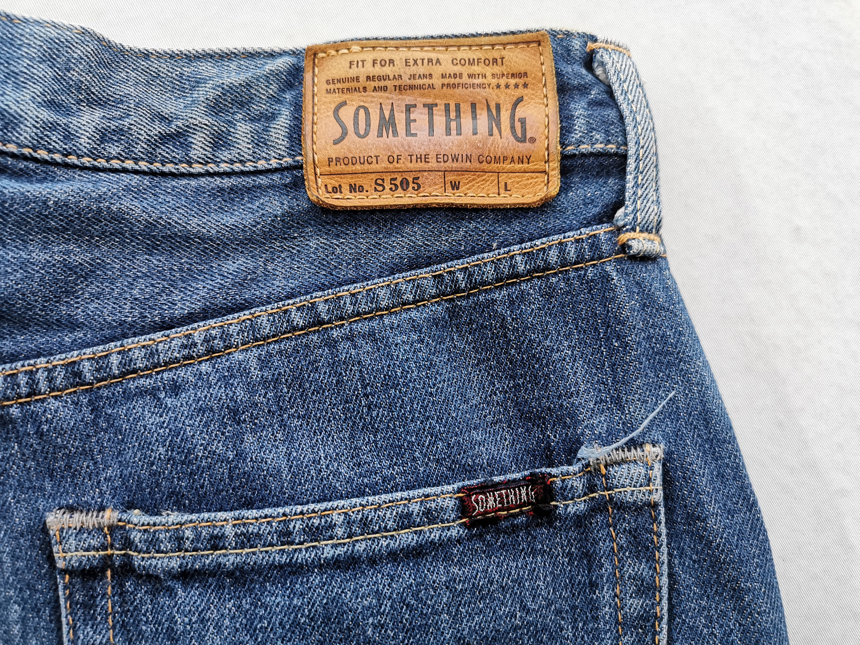Edwin 503 Wildfire Jeans Mens 33 Black Distressed Lined