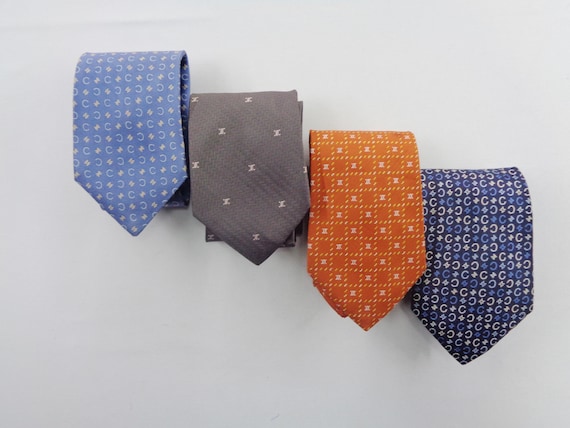 Lot 4 Celine Vintage Celine Silk Necktie Celine De