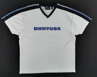 DKNY Shirt Vintage 90s DKNY USA Jersey Shirt Size L