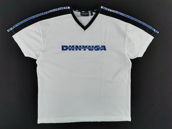 DKNY Shirt Vintage 90s DKNY USA Jersey Shirt Size L - Etsy