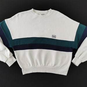 Lee Union Made Sweatshirt Vintage 90s Lee Sanforized Shrunk Pullover Sweatshirt Size M