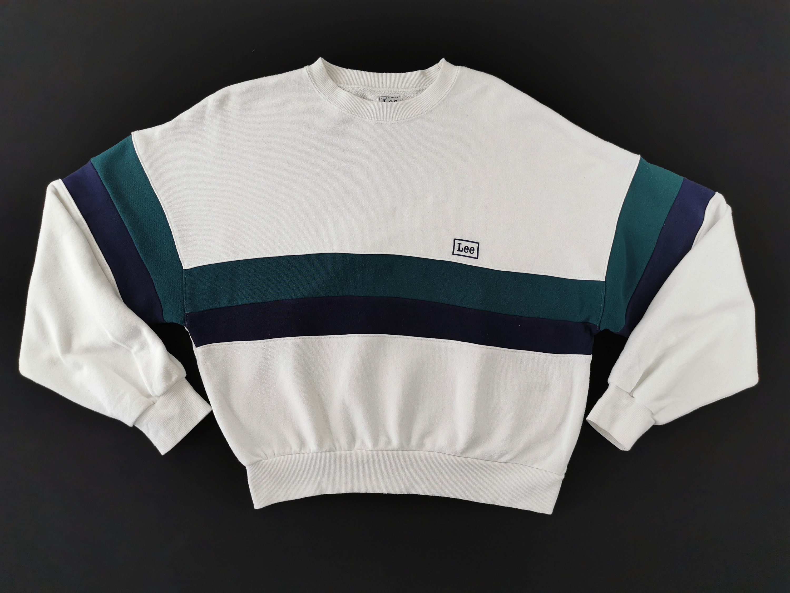 Vintage 90's LEE 2XL Unisex Black Crew Neck Sweater USA Made Tiger  Sweatshirt