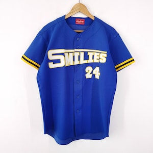 Rawlings Baseball Shirt Vintage Rawlings Made In Japan Smilies 24 Baseball Jersey Shirt Made In Japan Size L