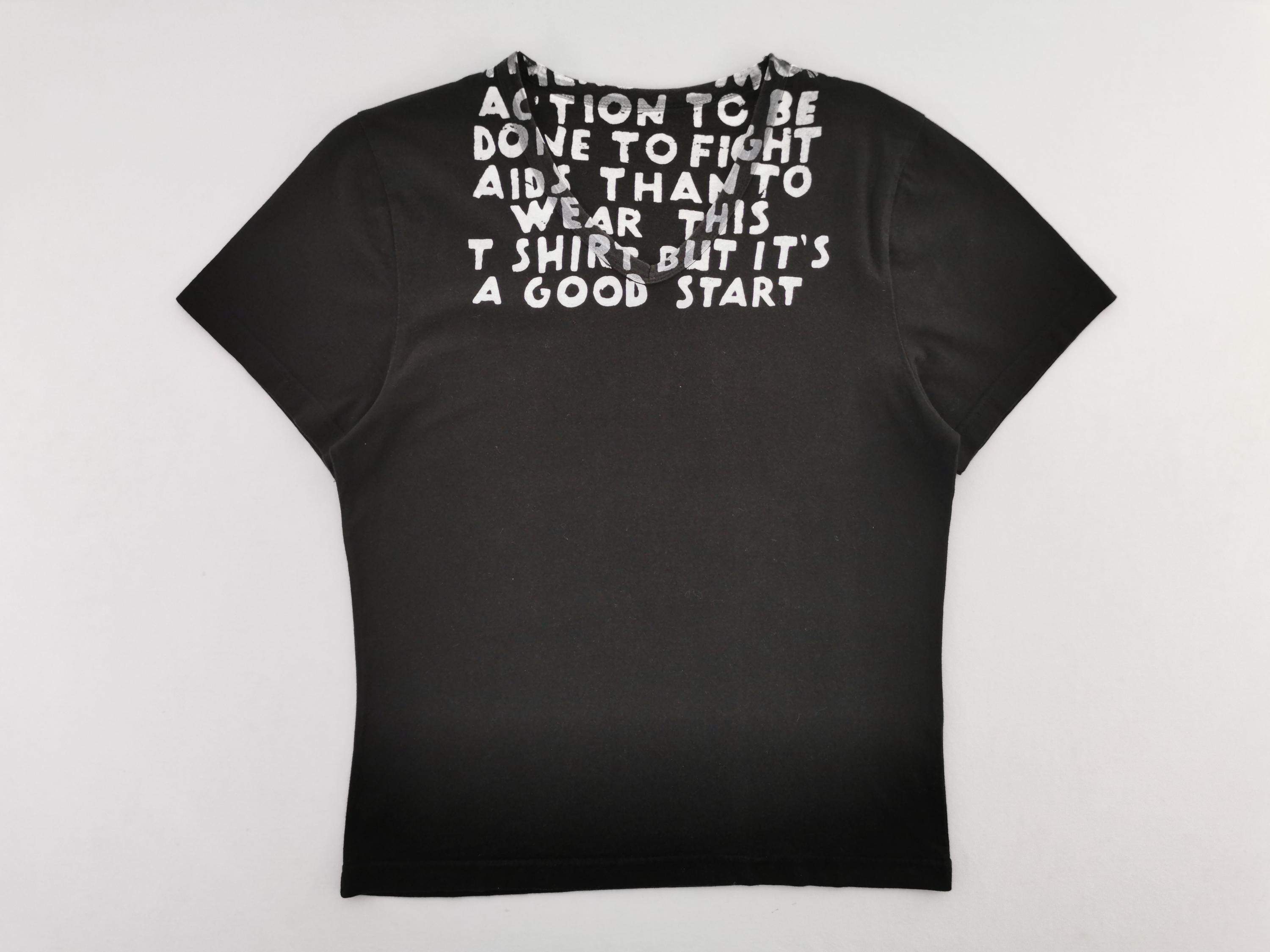 MARTIN MARGIELA AIDS Ｔシャツ Martin Margiela Glossy Aids Awareness Tee | Mercy Vintage