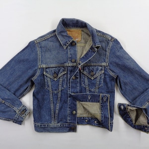 Levis Jacket Vintage Distressed Size 34 Levis 71557 Made In Japan Big E Trucker Denim Jacket Size S