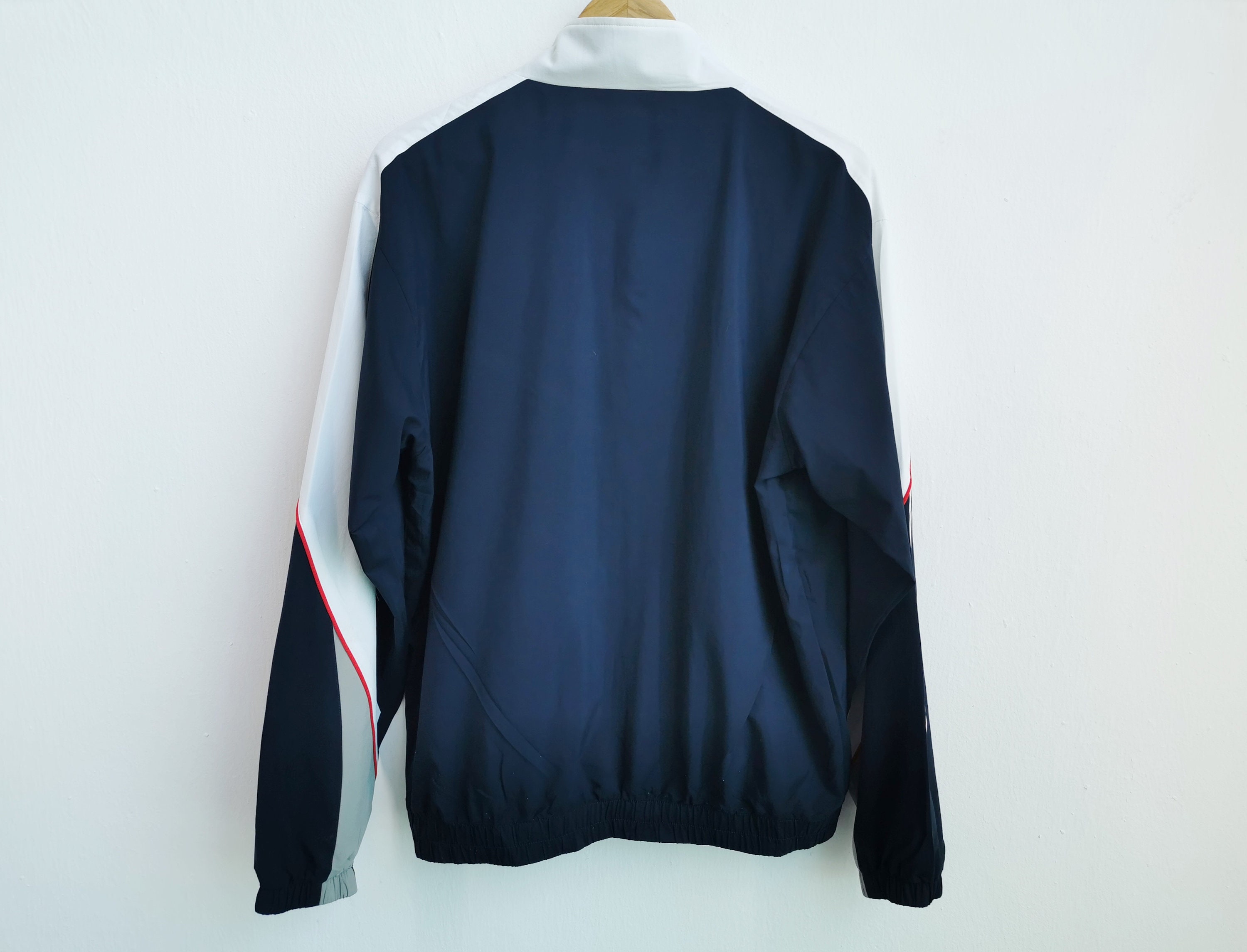 Mizuno XO JASPO ジャケット ネイビー/グリーン Mizuno Jacket Vintage Size Jaspo L Mizuno Swimming