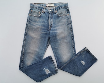 Levis 505 Jeans Distressed Size 32 Levis 505 Denim Jeans Size 32/33x31.5