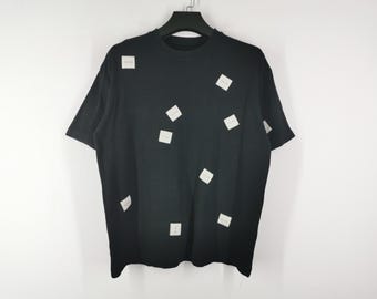 Karl Helmut / ドット切替シャツ  紺Ｘ白 O-24-04-30-1090-EL-BL-SA-ZT401 Karl Helmut Shirt Karl Helmut Patch T Shirt Made in Japan