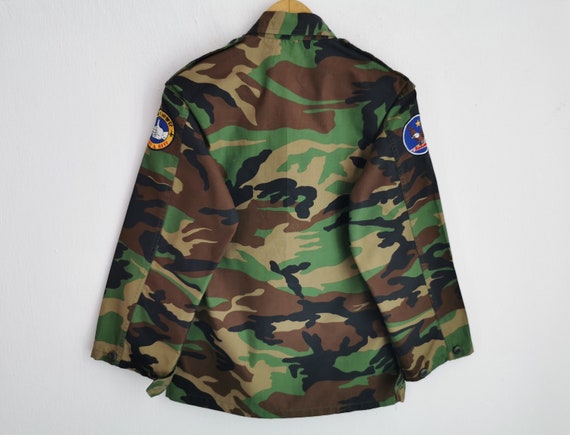 Army Jacket Vintage Korean Army Military Camoufla… - image 3