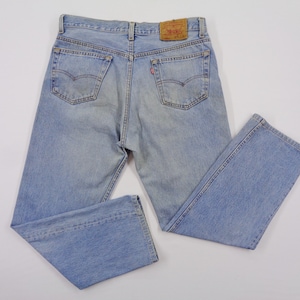 Levis 501 Jeans Distressed Vintage Size 36 Levis 501 Made In USA Button Fly Denim Jeans Size 32/34x30