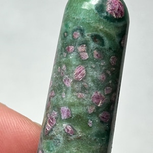Ruby in Fuchsite Polished Wand, Madikeri Region, India