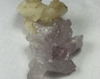 Amethyst “Flower” With Calcite, Rio Grande do Sul, Brazil