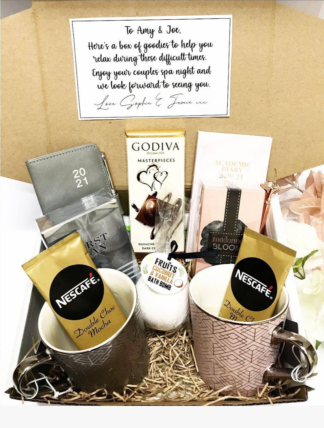 His and Hers Pamper Hamper Couples Spa New Parents get well Etsy