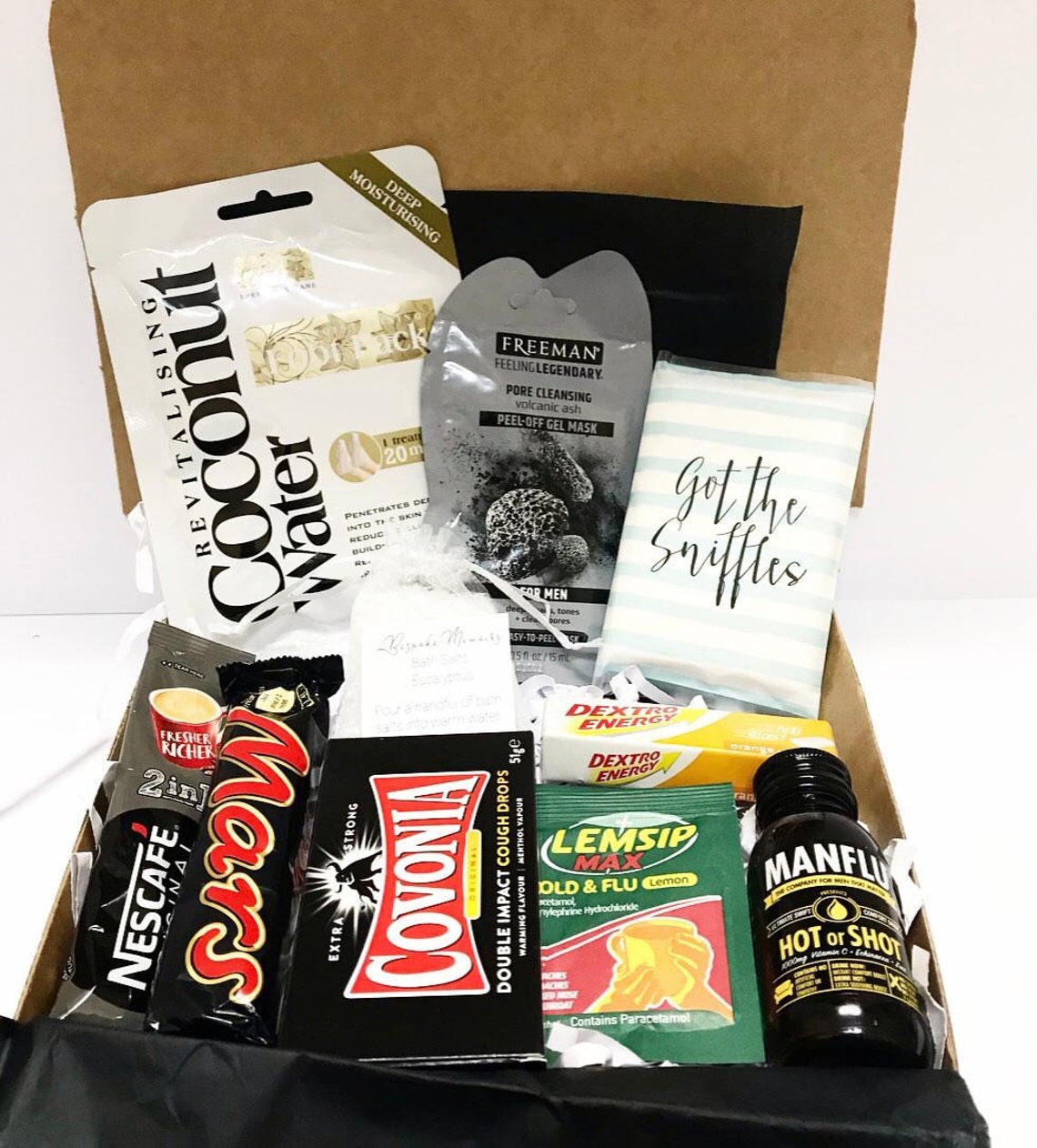 Mens Get Well Soon gift Pamper Hamper care pakage Spa Etsy