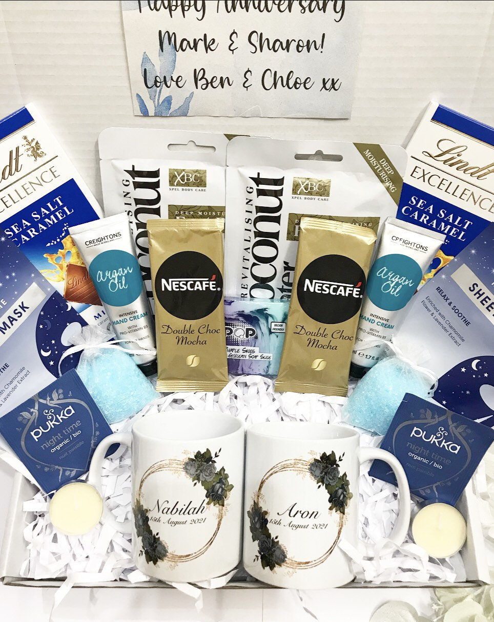 His and Hers Mega Personalised Hamper Couple New Parents