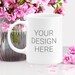 11oz Personalized Ceramic Coffee Mug White - add your own logo, text, images, artwork - caricature mug - ask more about caricature design 