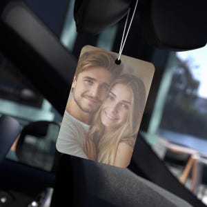 Custom Air Freshener, Car Photo, Car Scent, Cute Picture, Personalized Car Accessories, Gift for Boyfriend, Girlfriend, Valentines day