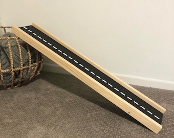 Mile Long Ramp | 48” / Wooden Race Ramp / Montessori Play / Kids Racetrack / Birthday Gift / Car Track / Racetrack / Classroom