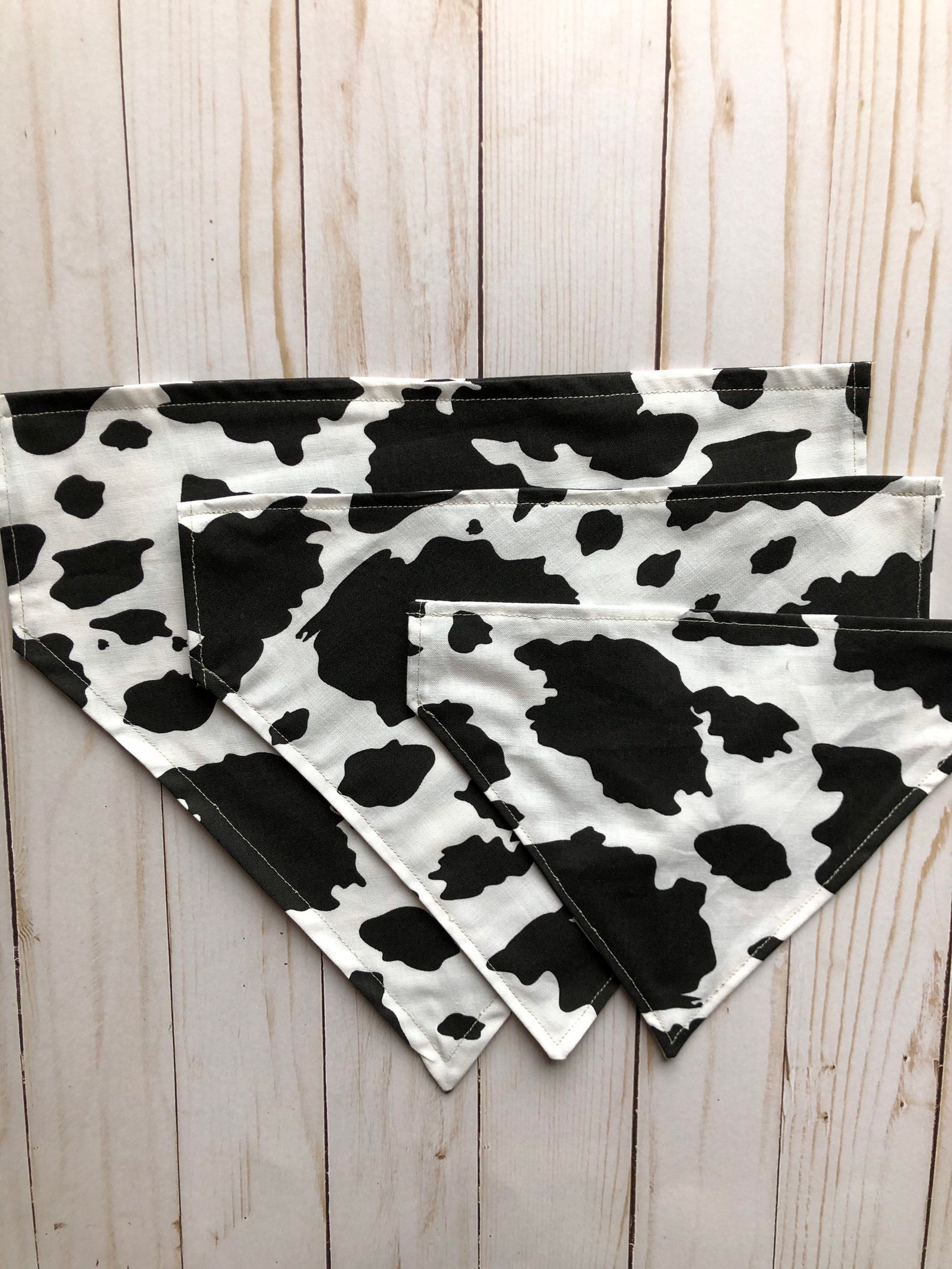 Cow Print Pet Bandana | Etsy