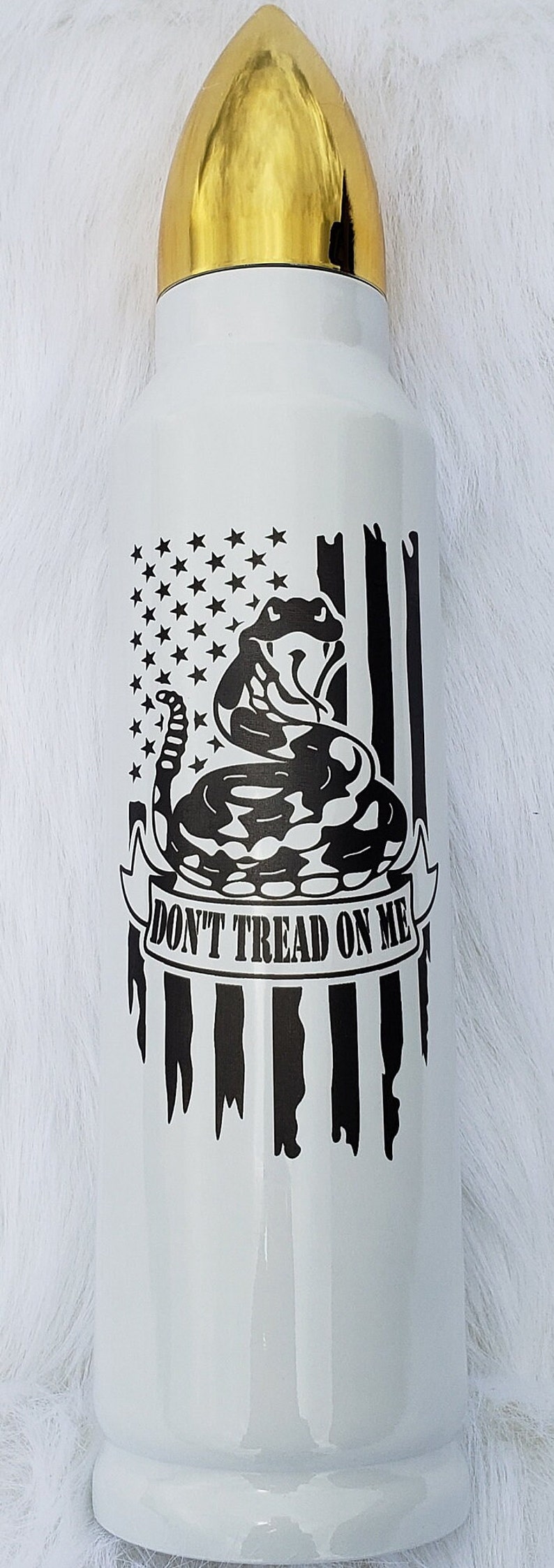 Laser Engraved Bullet Shaped Thermos Etsy