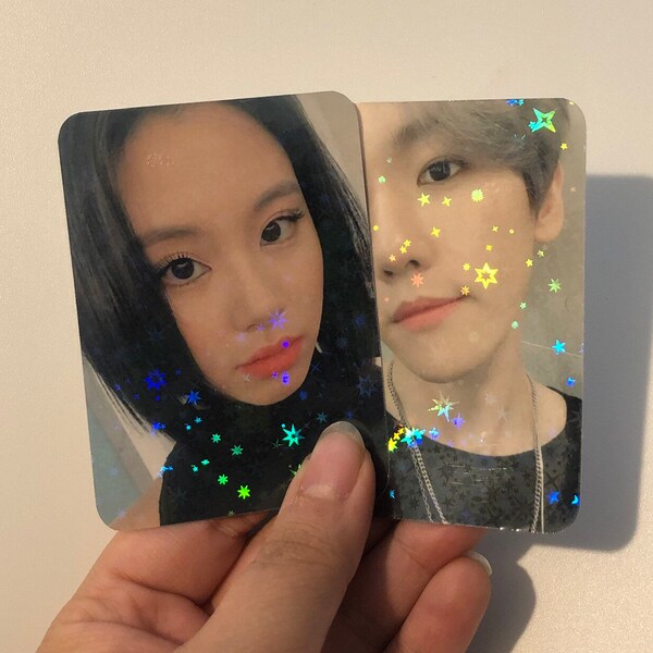 Holographic Random Kpop Unofficial Photocards Pcs