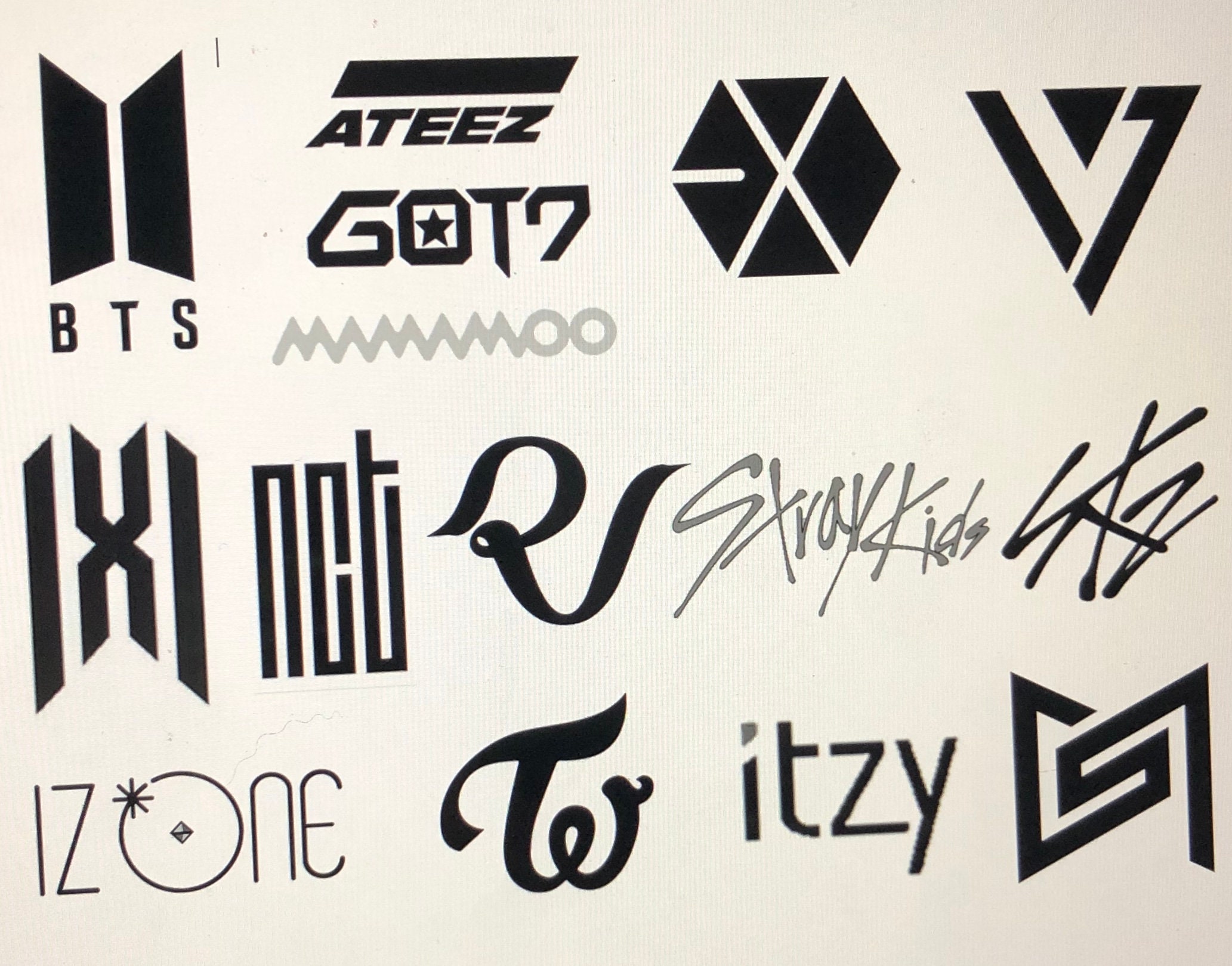 Kpop Car Decals Etsy