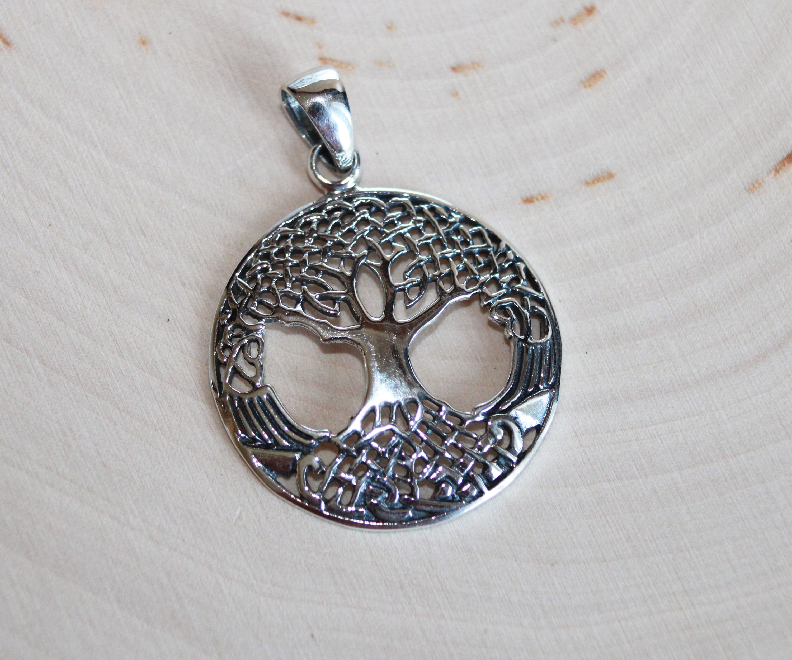 Tree of Life Celtic Irish Pendant Necklace Sterling Silver - Etsy