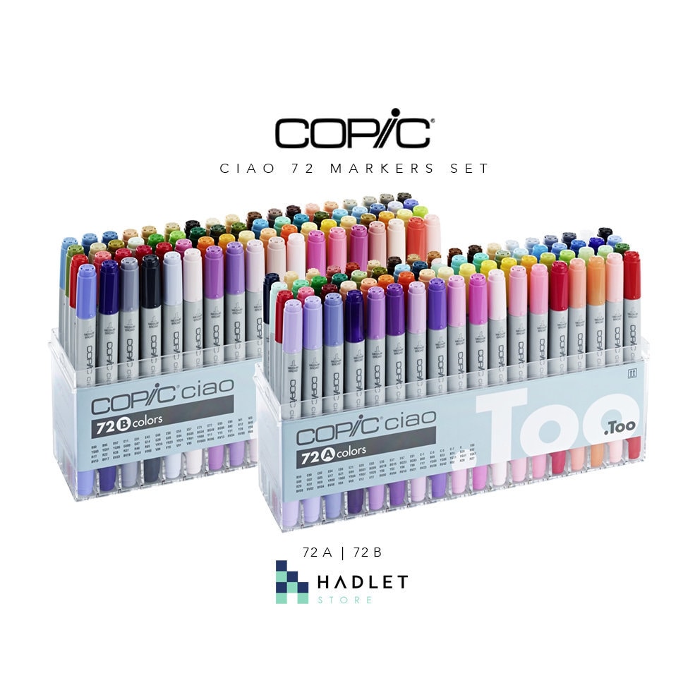 Copic Sketch Marker Set B, V2 (72-Piece)