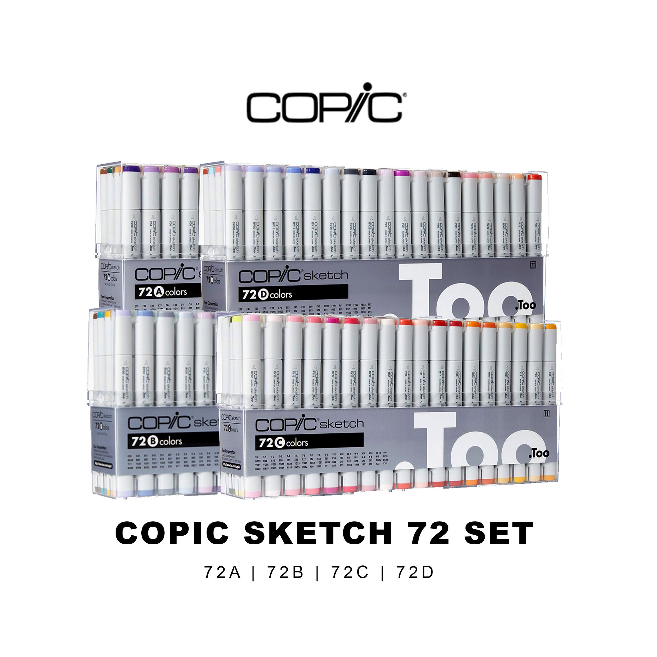 Copic Classic Marker Pen Set of 72