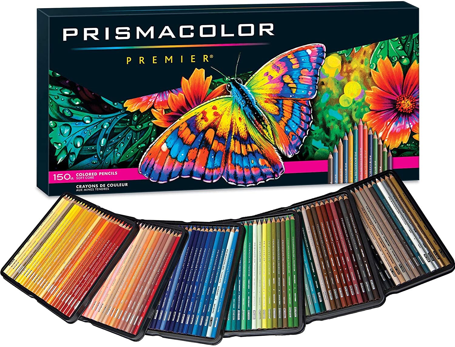 Prismacolor Premier Ebony Graphite Sketching Pencils X12, Jet