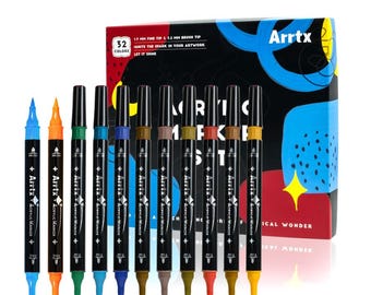 Arrtx acrylmarker set van 32 (donkere dubbele punt)