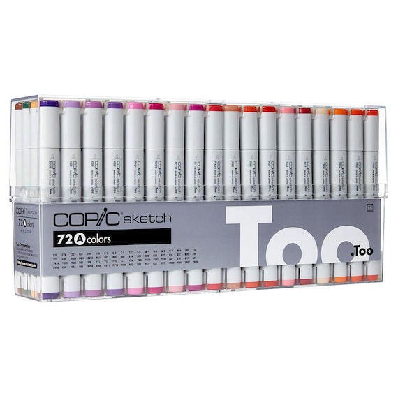 Copic Marker 72 Piece Sketch Set E (Twin Tipped) - Artist Markers