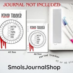 Journal de suivi des règles | Page de journal préfabriquée