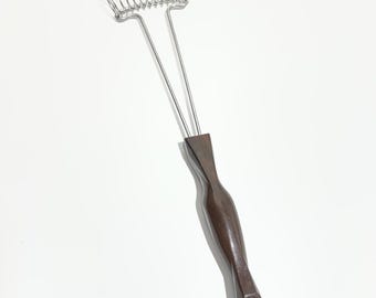 Cutco 1714 Mix-Stir Whisk Kitchen Utensil Tool Classic Swirl Brown Handle USA