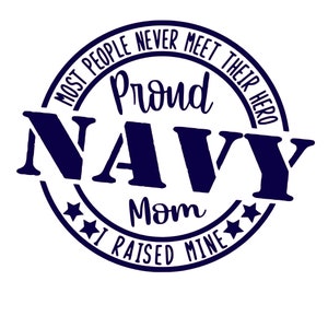 Navy Mom SVG and PNG
