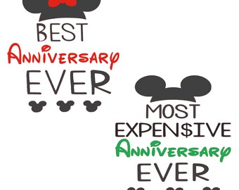 Disney Anniversary Svg Etsy
