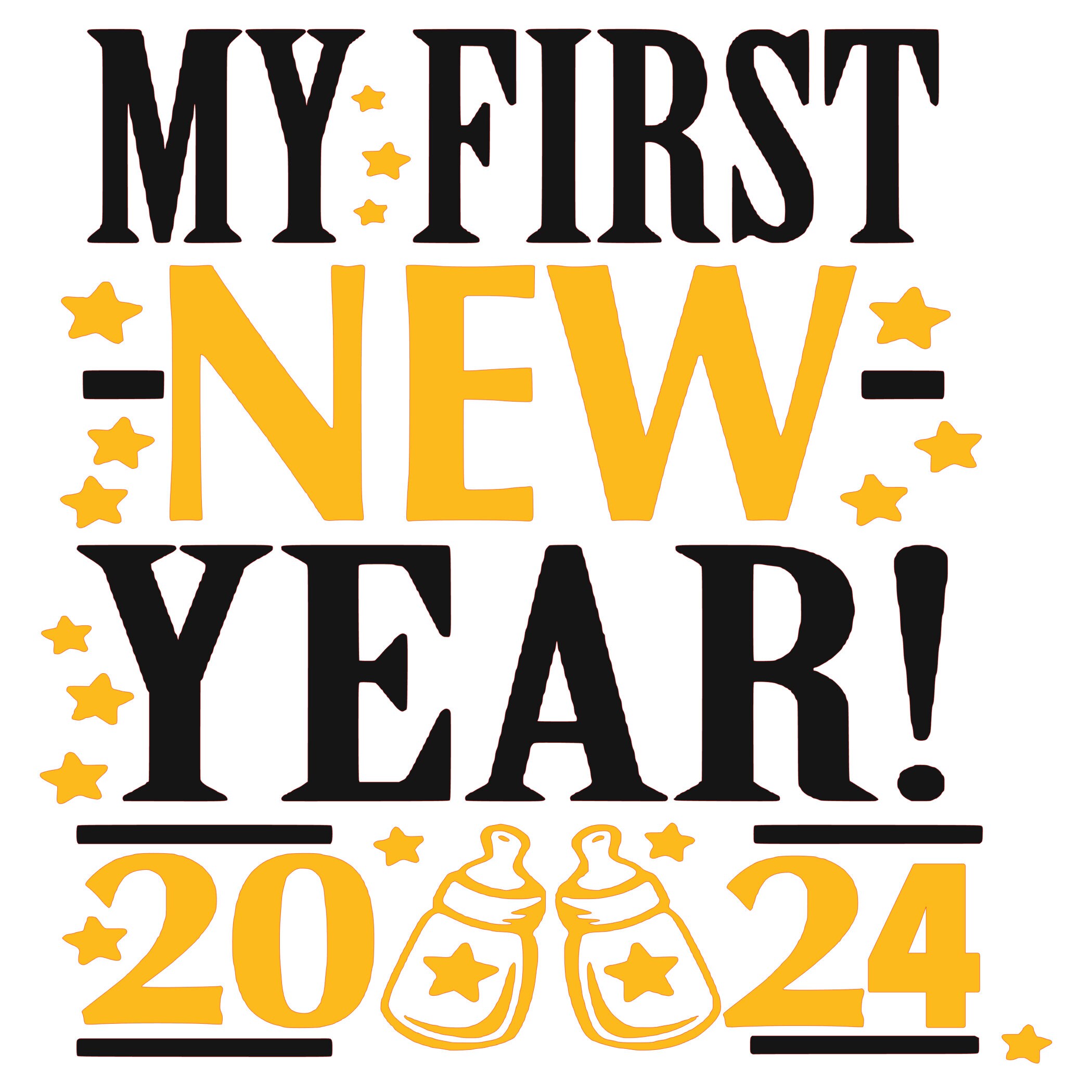 My 1st New Year 2025 SVG and PNG Etsy