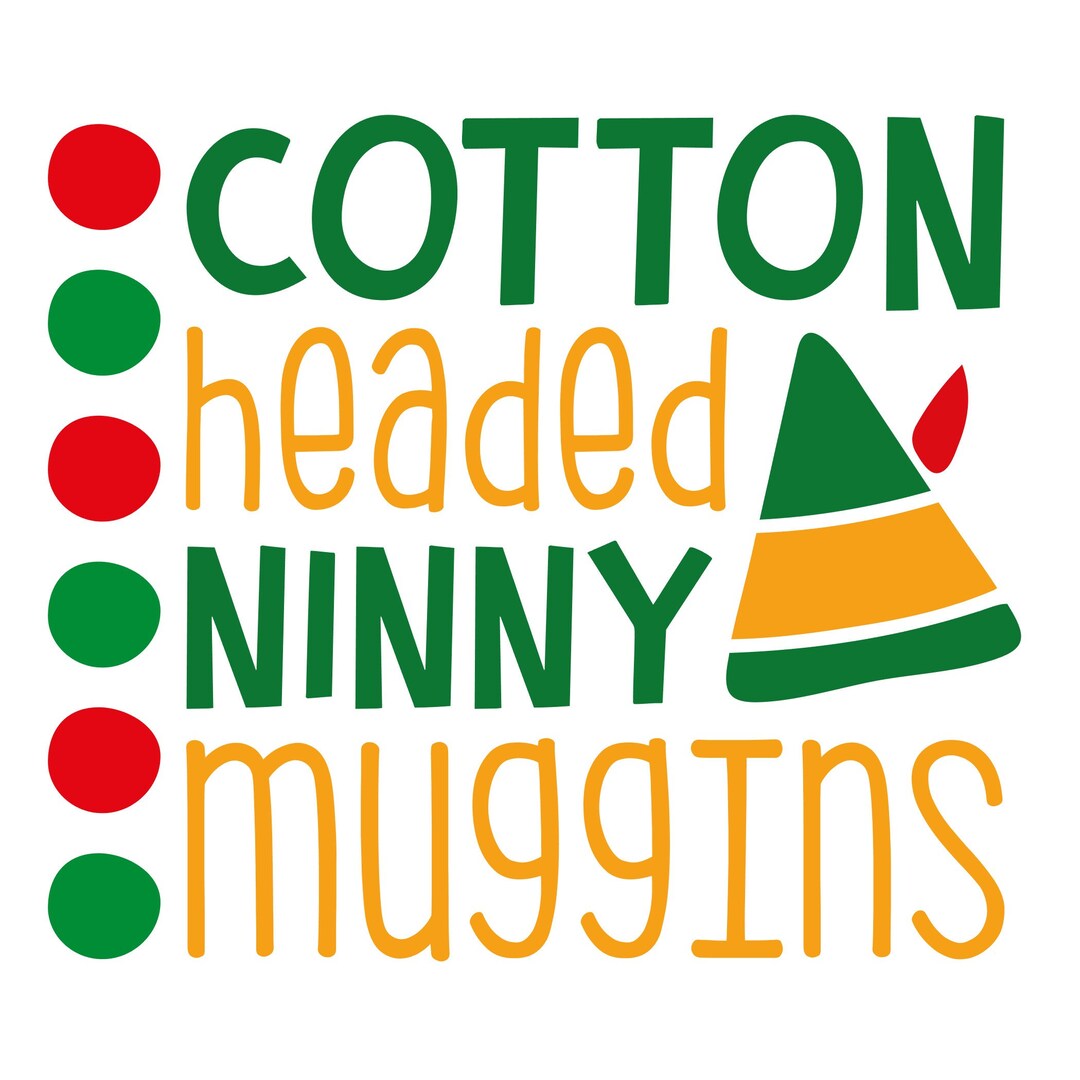 Cotton Headed Ninny Muggins SVG and PNG Etsy UK