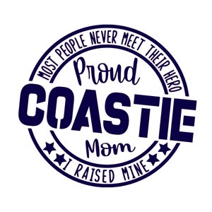 Proud Coastie Mom SVG and PNG