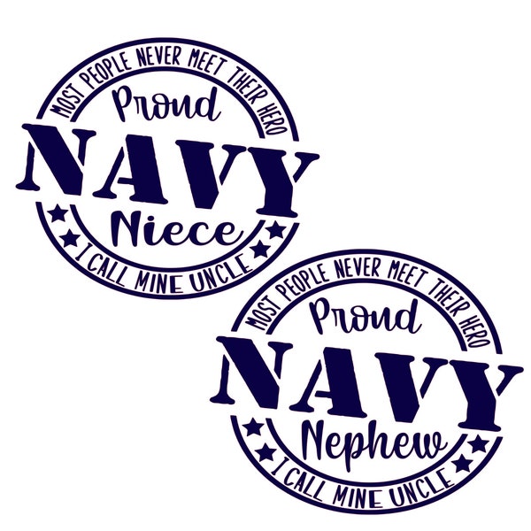 Navy Nephew/Niece for Aunt/Uncle SVG