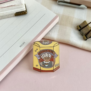 Abuelita Heiße Schokolade Emaille Pin – Vergoldet, Mexikanische Essen Art