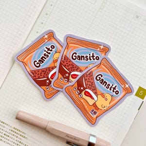 Snack Cake Sticker- niedliche Aufkleber, Briefpapier, Laptop Aufkleber, mexikanische Snacks, Marlene Vega, Food Snacks, kawaii, latina