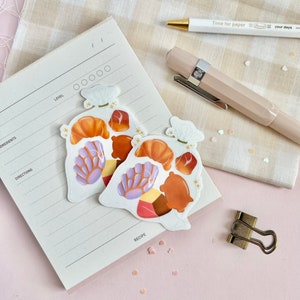 Pan Dulce Sticker - Clear sticker, pan, mexican bread, cute art, pan, foodie, kawaii, marlene vega, concha, mexican food