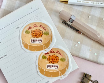 Del La Rosa, Mazapan Sticker - mexican sticker, mexican food, mexican candy,  latina, clear vinyl sticker, kawaii, marlene vega